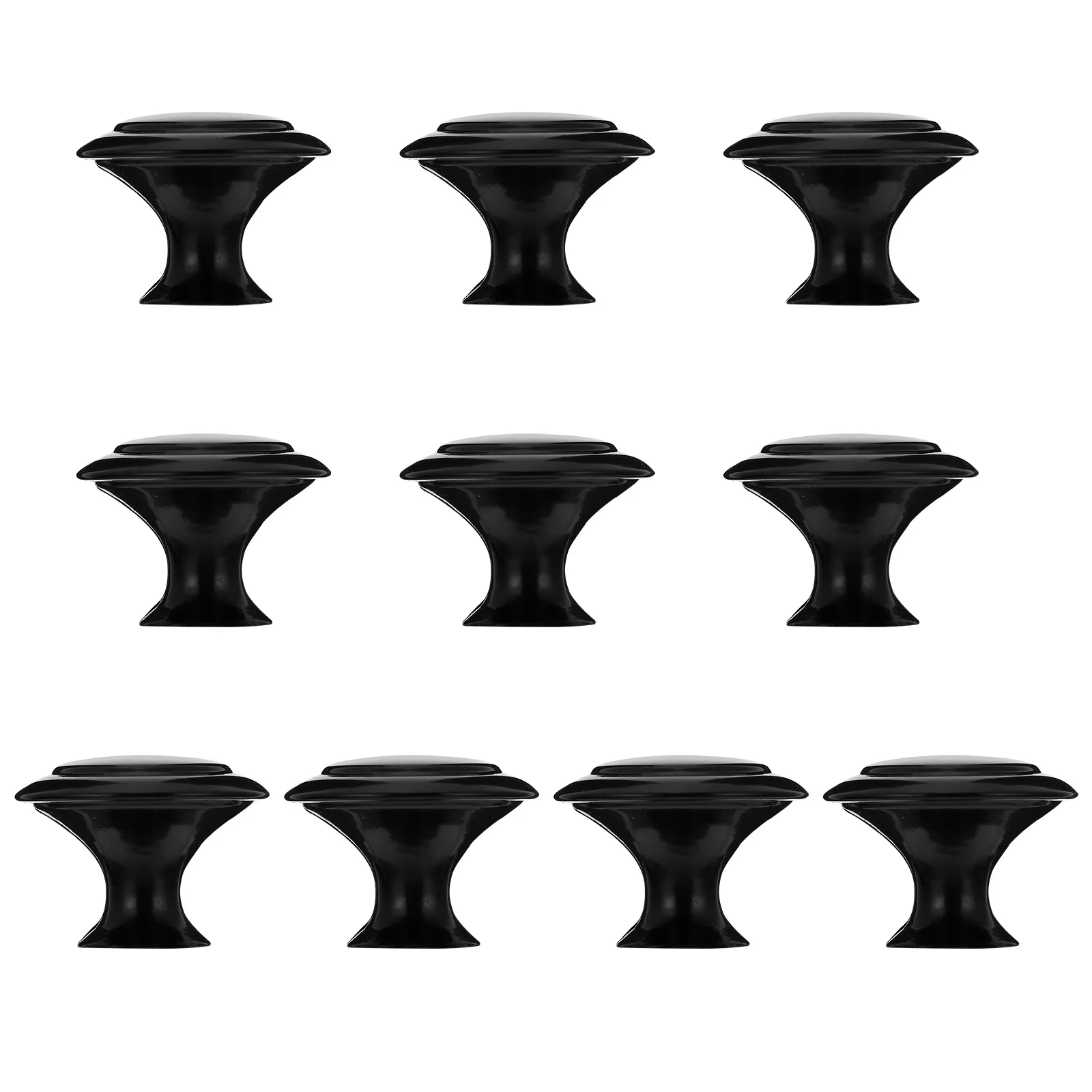 

10 pcs Black Small Handles Metal Furniture Knobs for Cupboard Door Minimalist Decorative Cabinet Pulls Wardrobe