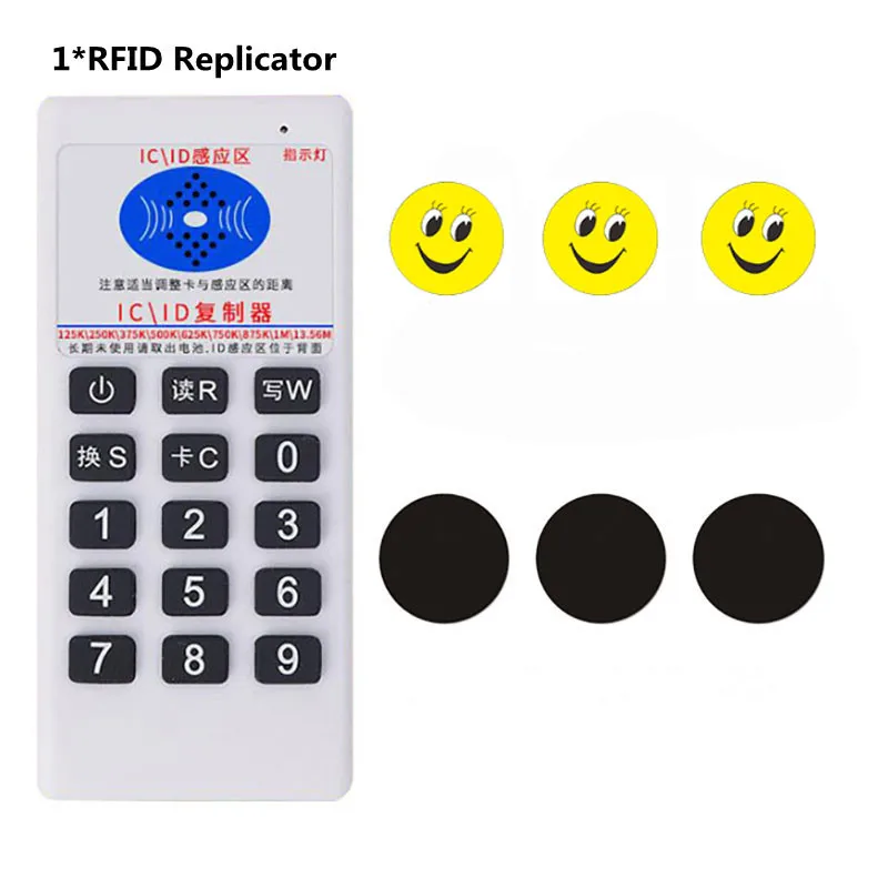 Handheld Frequentie 125Khz-13.56Mhz Copier Duplicator Cloner Rfid Nfc Ic Card Reader & Writer Access Control Card tag Duplicator