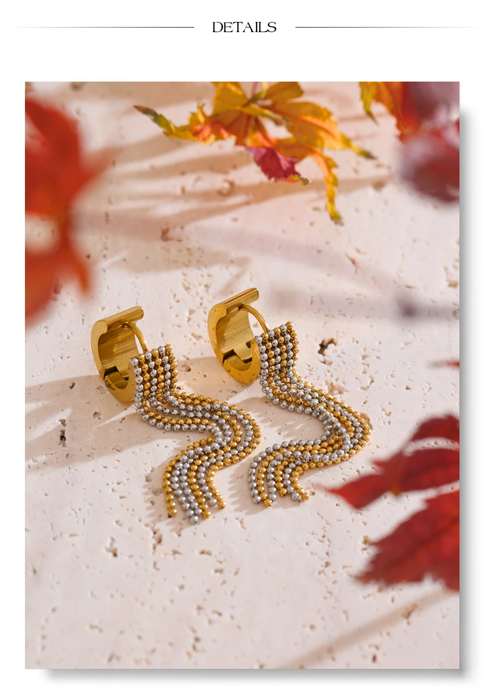 Yhpup Heißer Stil Edelstahl Quaste Lange Kette Tropfen Baumeln Ohrringe Mode Trendy Wasserdicht Täglichen Schmuck Geschenk – Detail 14