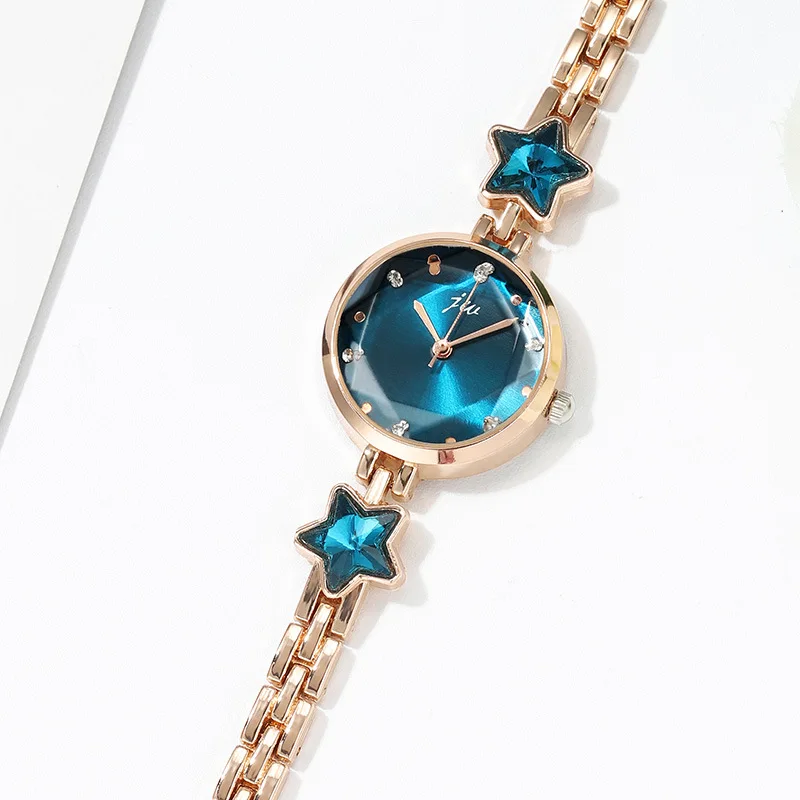 fashion blingling crystal star bracelet women lady quartz wrist watch