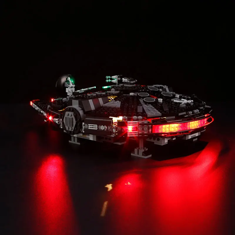 مجموعة إضاءة LED لـ LEGO 75389 The Dark Falcon Millennium Falcon Staring War (لا تشمل مجموعات الطوب لبنات البناء موديل)