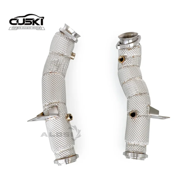 Customizable exhaust Downpipe Exhaust for Mercedes AMG GLC43 3.0T 2017+ Stainless Steel 304 with Insulation Layer Exhaust Pipes