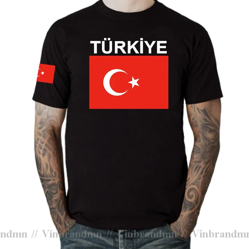 Turkey t shirt men TUR cool t-shirt cotton nation team jerseys 100% cotton fans top fitness tshirt Turkish Turk country clothing