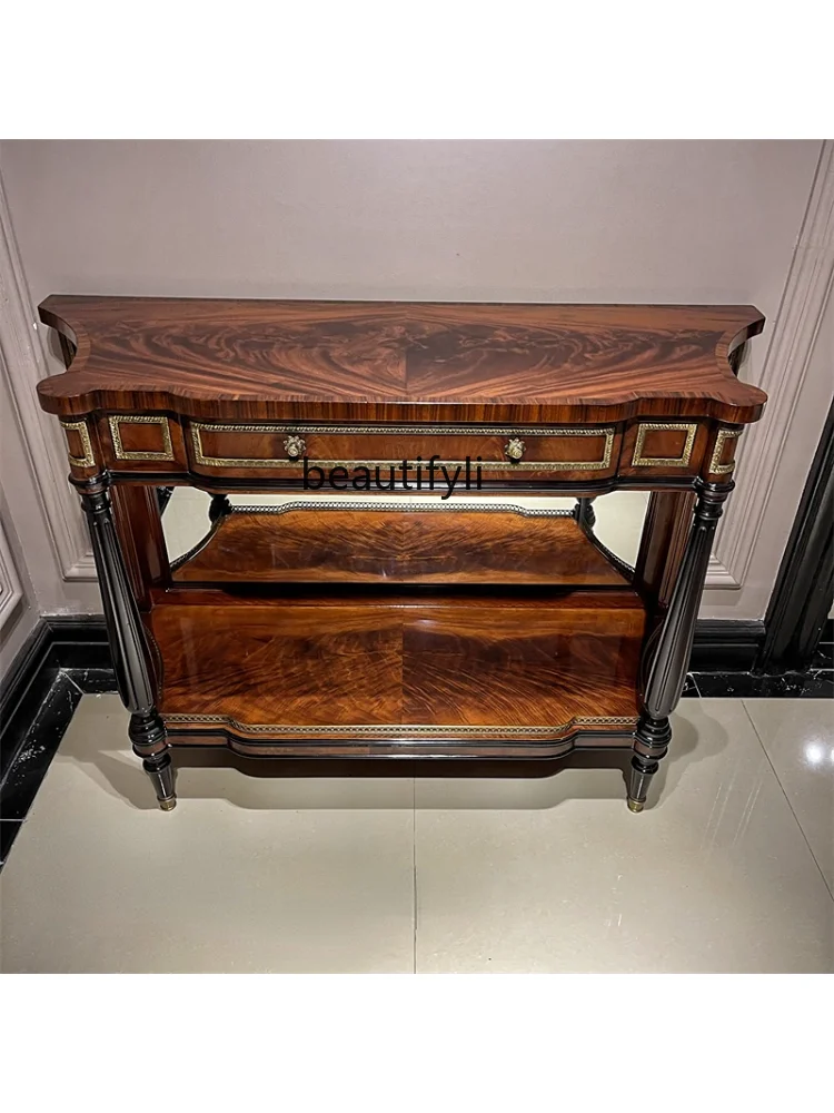 yj Console Entrance Foyer Console Tables Solid Wood Sideboard Curio Cabinet Display Cabinet