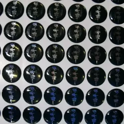 B Customized 14mm Round Car Key Fob Remote Resin Crystal Epoxy Badge Sticker Symbol Emblem For Keydiy Kd Xhorse Vvdi Mahindra