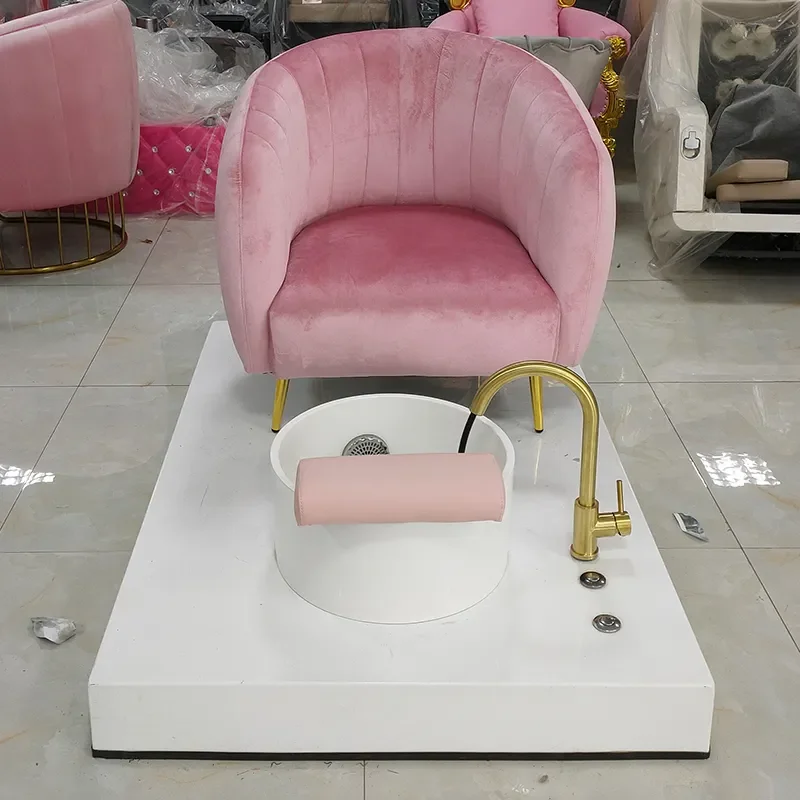 Silla de pedicura de pétalos, Sillón de masaje de pies de Color personalizable para salón de uñas, gran oferta