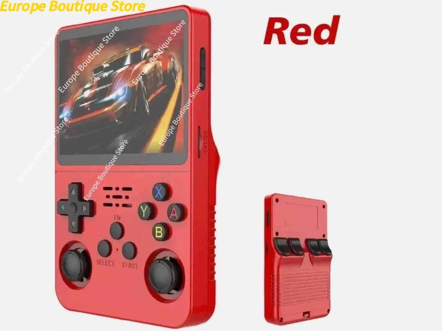 R36S ريترو وحدة تحكم ألعاب فيديو محمولة نظام لينكس 3.5 بوصة IPS شاشة R35s Pro مشغل فيديو جيب محمول 128 جيجابايت ألعاب #6