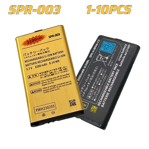 1-10 Uds 2000mAh SPR-003 SPR003 batería de iones de litio para Nintendo nuevo 3DSLL 3DSXL para Nintendo 3DSLL/XL batería de repuesto 1 Uds