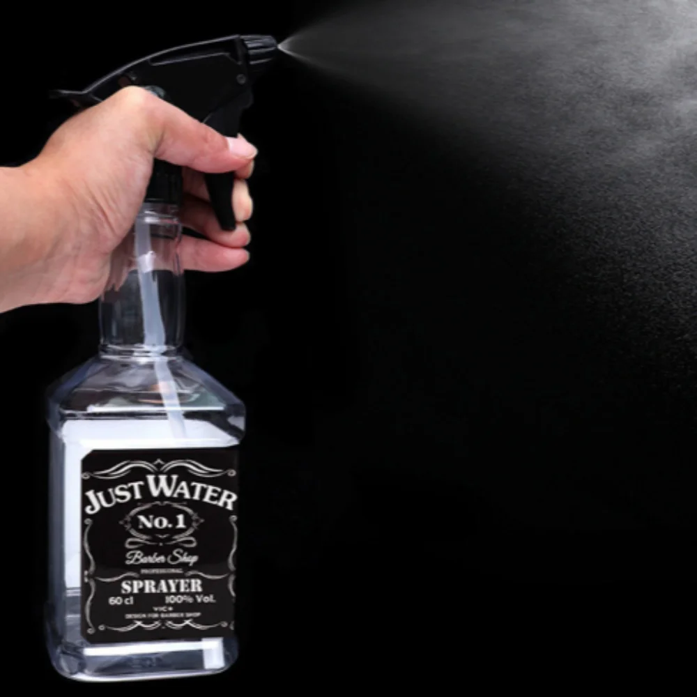 

Retro Hairdressing Spray Bottle Continuous Water Sprayer Mist Watering Can Hair Styling Portable Refillable Bottles Barber