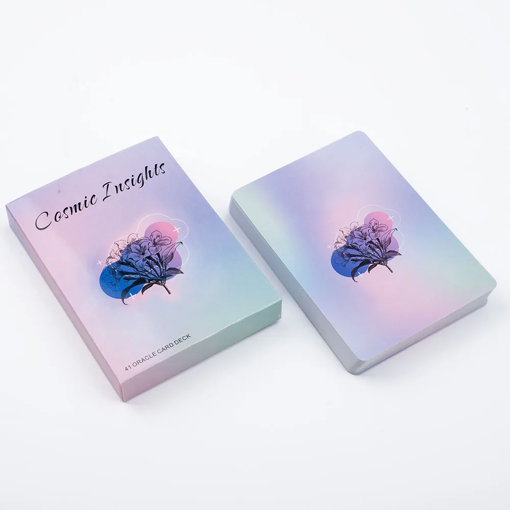 Oracle Cards Cosmic Insights A 41 Card Deck for Daily Life Clarity English Version 10.3*7.3cm Fate Divination Prophecy Card