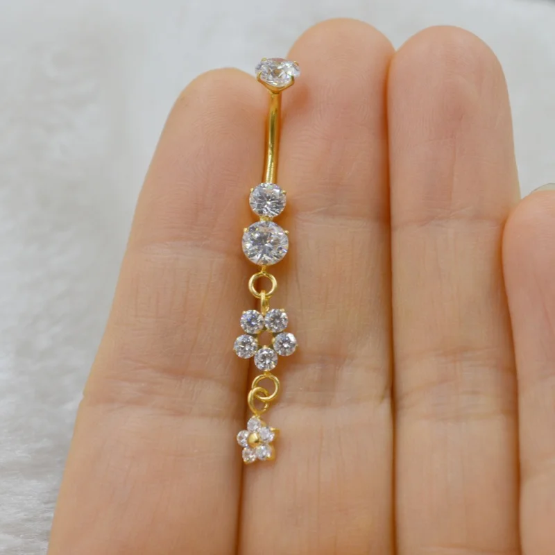 10PCS G23 Titanium Piercing Jewelry Astm F136 Navel Belly Button Body Piercing 14G Curve Barbells Belly Rings New
