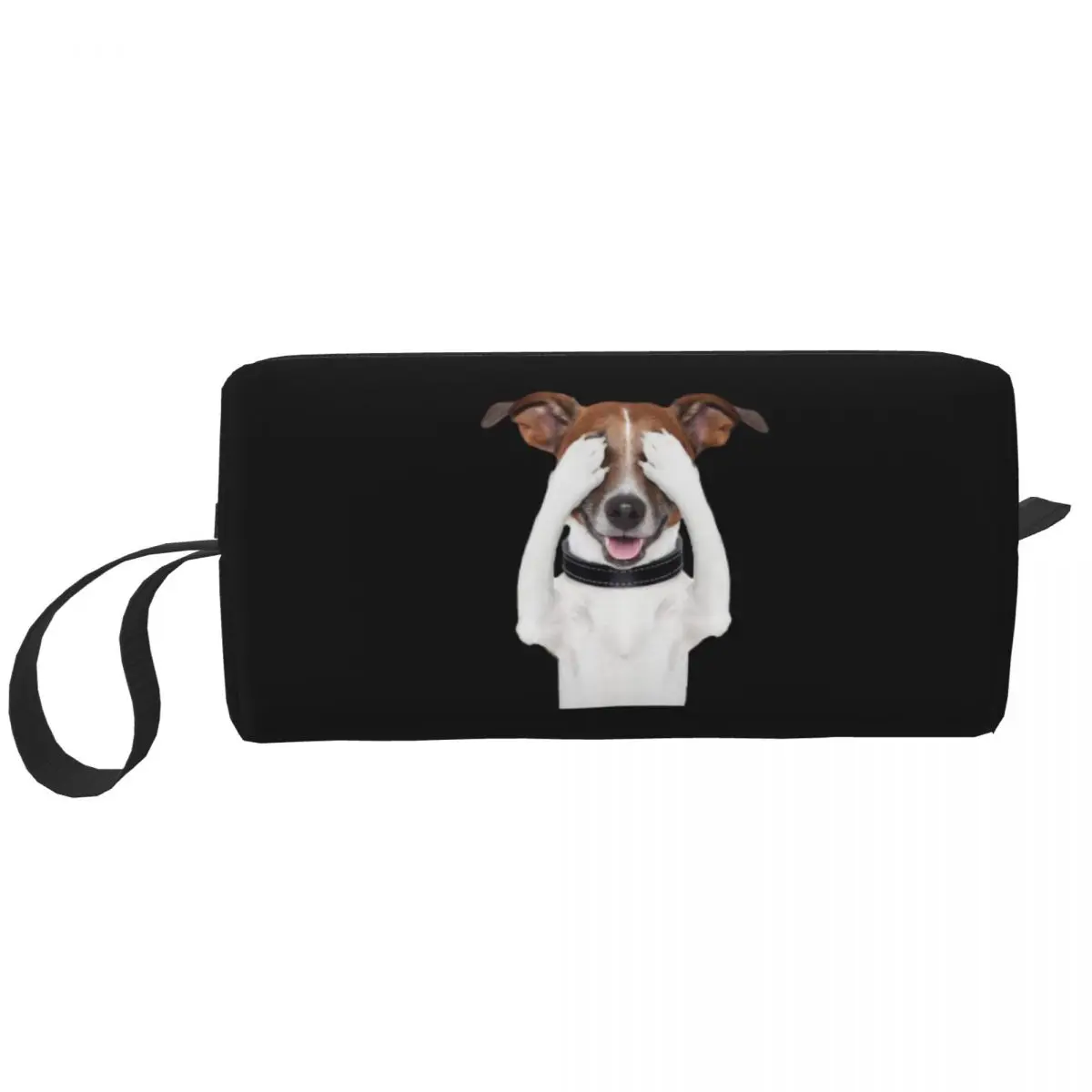 Kawaii Cute Jack Russell Terrier Dog Meme Travel Toiletry Bag for Pet Animal Cosmetic Makeup Organizer Beauty Storage Dopp Kit