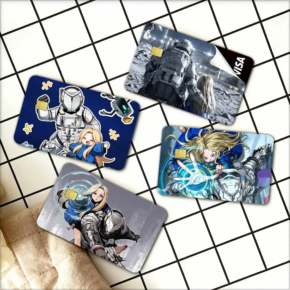 

GAME P-ragmata Waterproof Film Skin Cover Credit Card Stickers Debit Front Bank Bus Pass