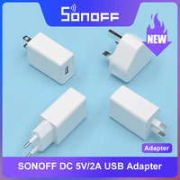 SONOFF DC 5V/2A Adapter Portable Universal Voltage DoE Level VI Standard Various Plug Types Compatible with CAM Slim ZBBridge