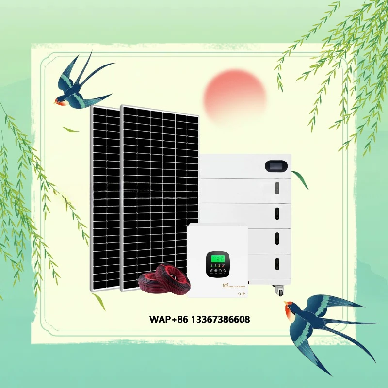 High Efficiency Monocrystalline Silicon Solar Panel System PWM Controller Lithium Ion Battery Eco-Friendly Solar Energy System