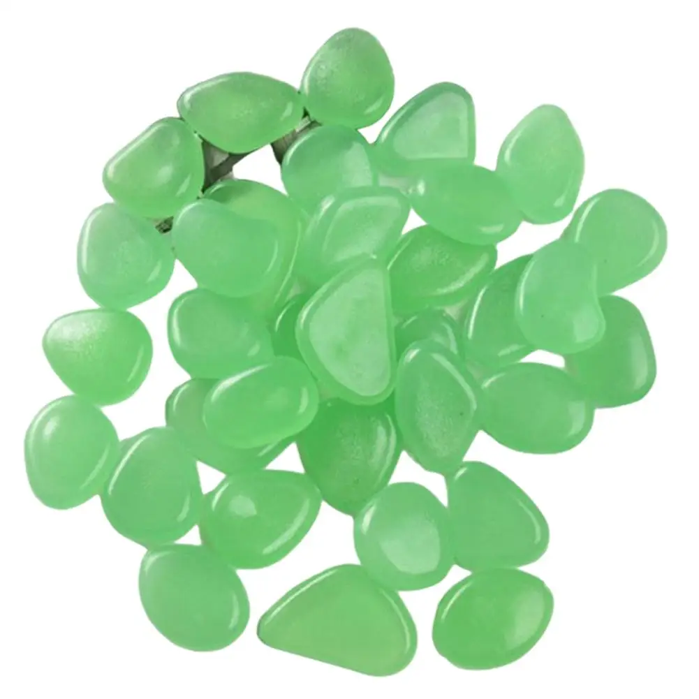 Aquarium Decor Luminous Stones Diameter Approximately 2.2cm Safe For Aquatic Environments Highly Polished Resin