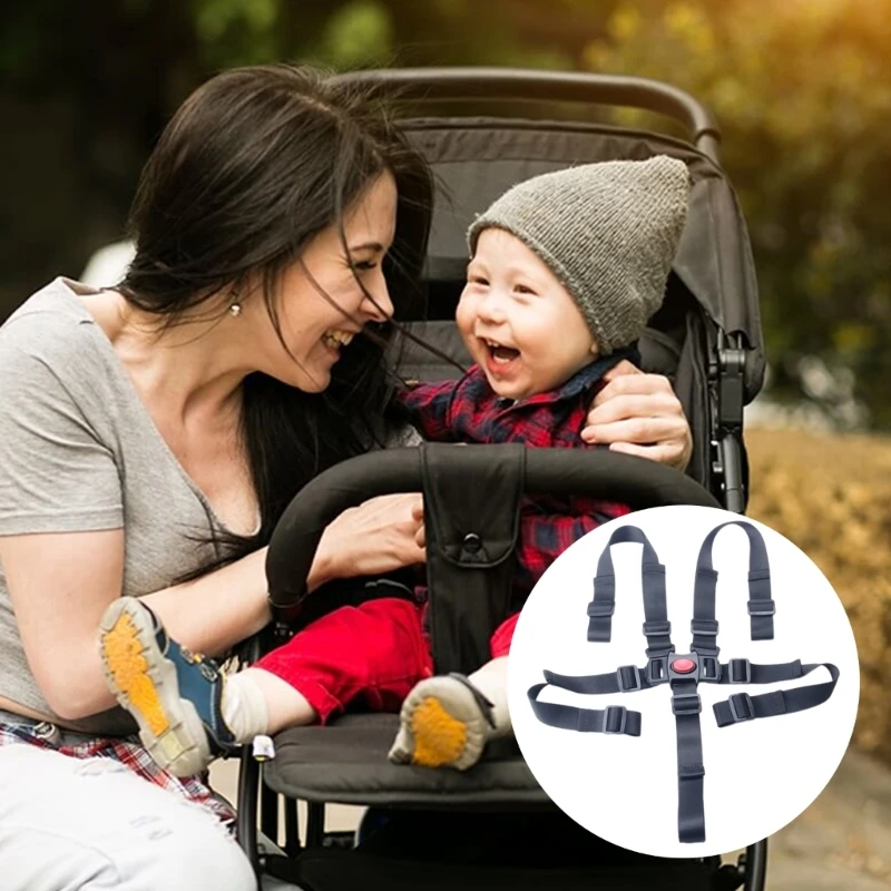 Travel Friendly Baby Pushchair Safety Belt Foldable Baby Safety Belt Lightweight Pushchair Safety Belt for Easy Travel W3JF