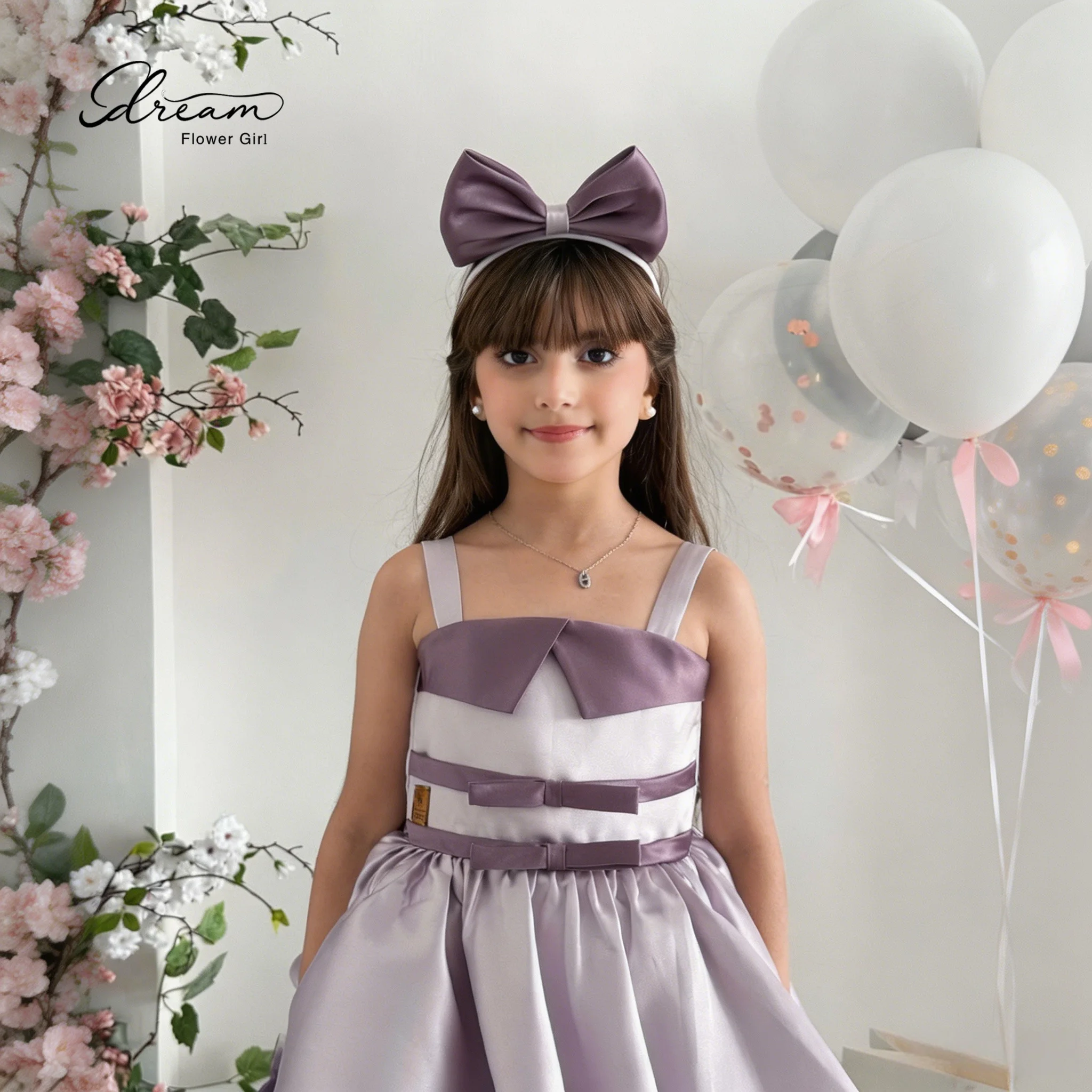 

Classic purple women's formal bandeau and knee-length party dress, featuring a fluffy skirt and open-back design.