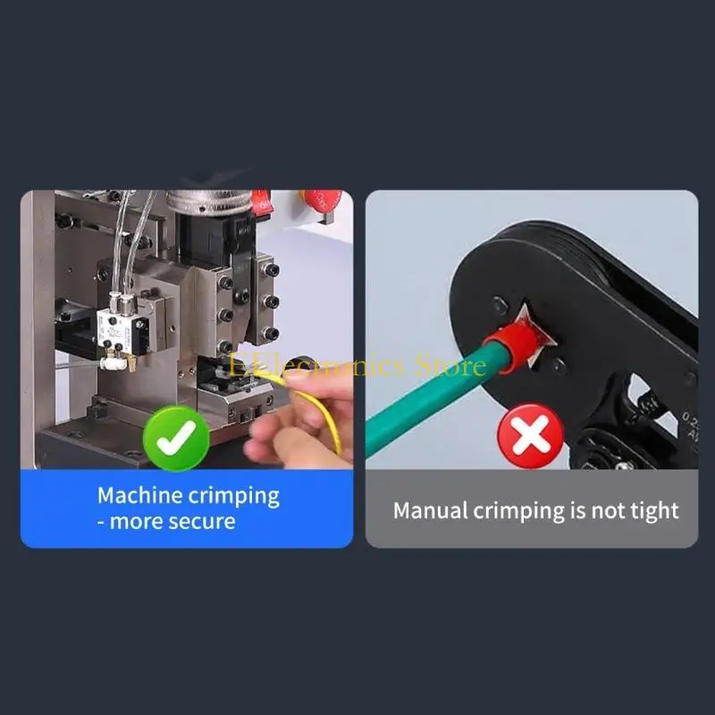 B03C 6/8Pin Male Header Cable with Printed Number Wire End Connecter Adapter for RS232/RS422/RS485 Communication Cable