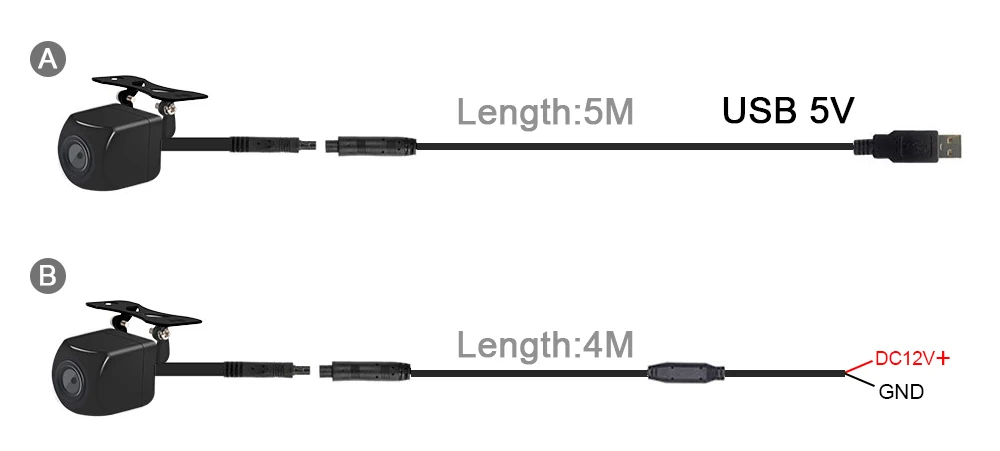 Carsanbo Auto WLAN5 Kamera Drahtlose Rückfahrkamera Frontkamera USB-Stromversorgung 5V Drahtlose Kamera – Detail 3