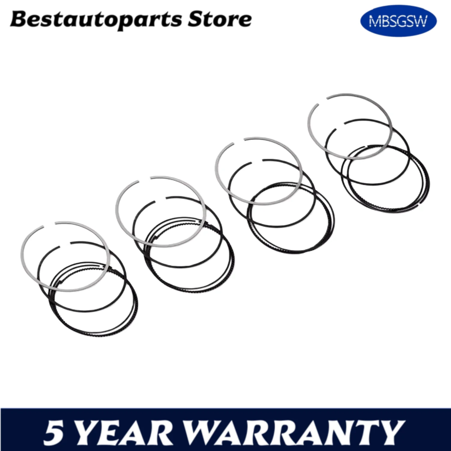 Juego de anillos de pistón STD de piezas de motor de automóvil para MERCEDES-BENZ A B C CLA E GLA GLK 1.6L 2.0L L4 GAS 1,6 2,0 L T M270 M274 2008-2024