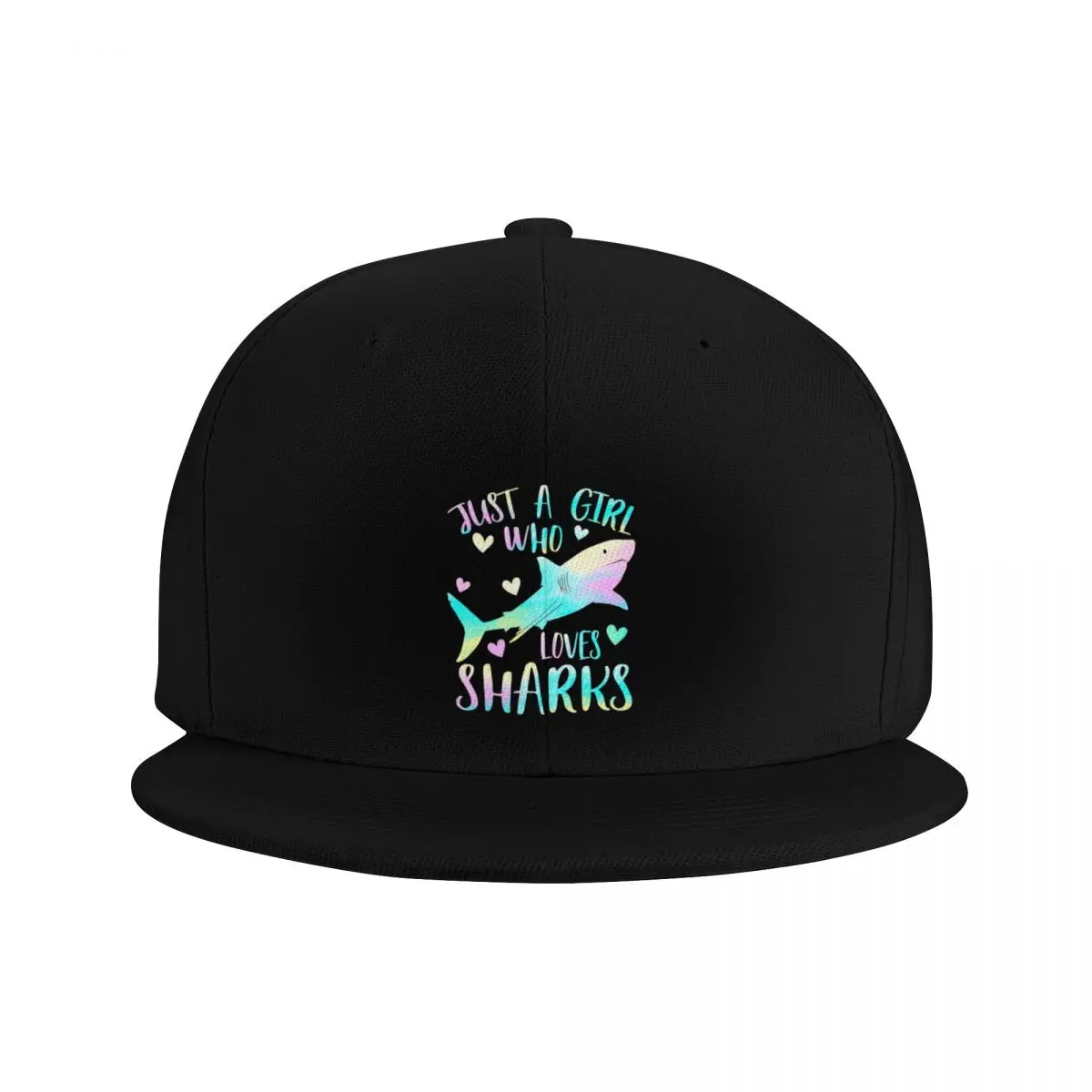 Just a Girl Who Loves Sharks Cute Shark Lover Girls ThemedCap Baseball Cap Kids Hat Golf Boy Women's