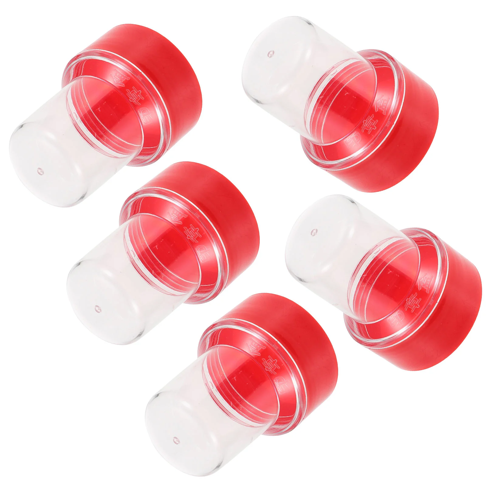 

Boxes Stamp Stamper Storage Holder with Cover Multifunctional Case Seal Container Red