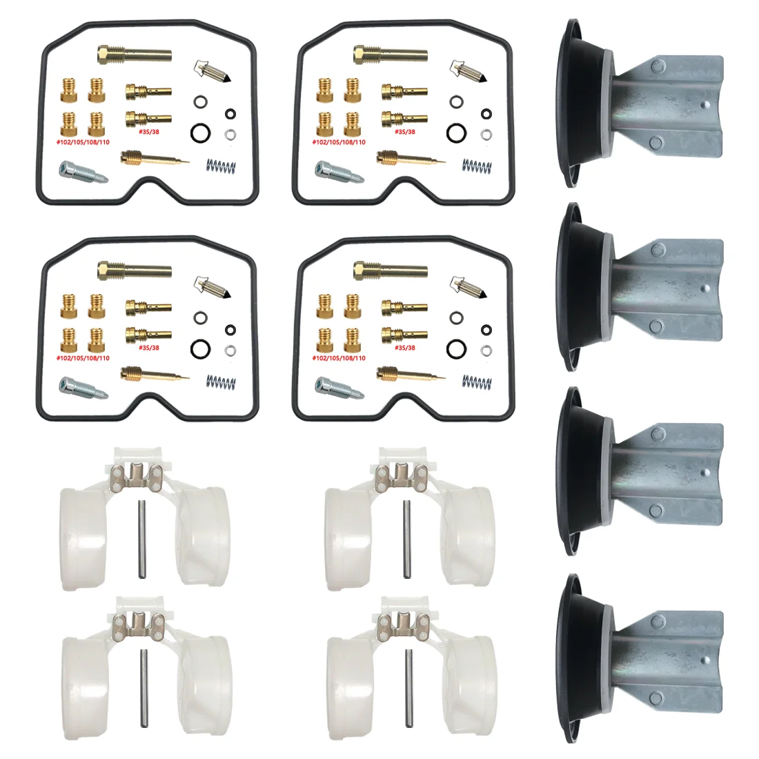 INAZUMA 750 GSX750 1998-2001 Carburetor Repair Kit Diaphram Float Parts