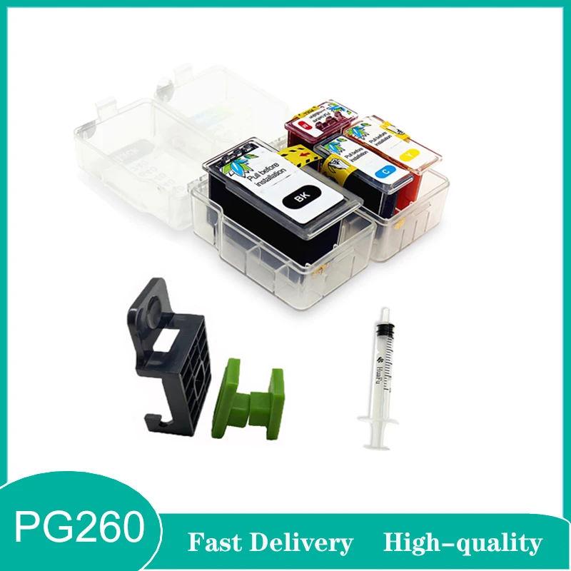 Vilaxh PG260 CL261 Smart Cartridge Refill Kit Cartridge For Canon PIXMA MG2120 TS5120 MG2220 MG3120 MG3122 MG3220 MG3222