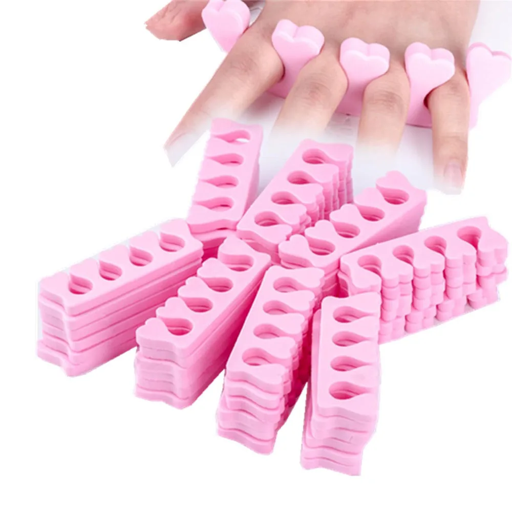 50Pcs Nail Art Toe Separators Soft Sponge Fingers Foots UV Gel Polish Beauty Tools Spacer Manicure Pedicure Divider Holder