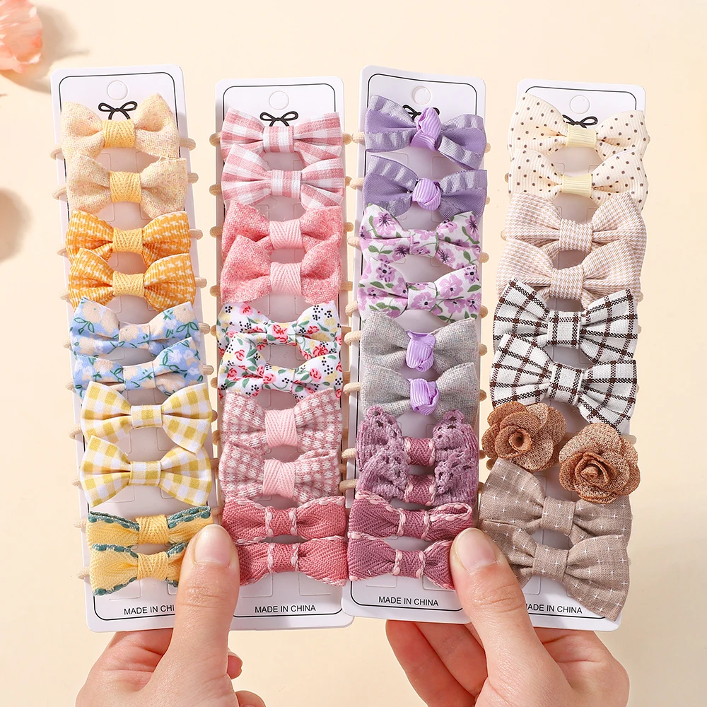 

10Pcs Baby Hair Band Girls Ties Bows Elastic Rubber Band Scrunchies Elastique Cheveux Fille Haar Kids Hair Accessories Children