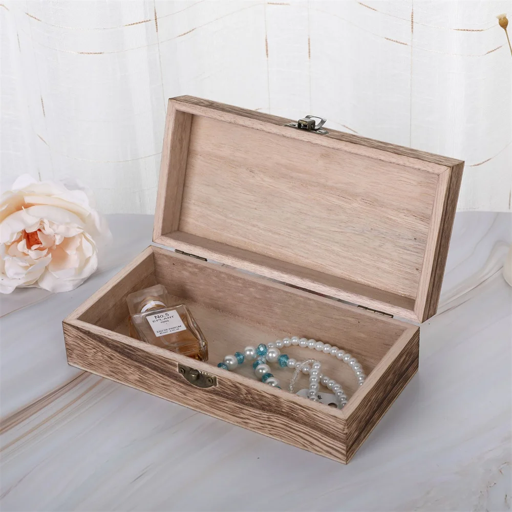 Storage Hand Decoration Wooden Box Healthy And Environmentally Friendly No Paint Pungent Odor Small Size Light Weight