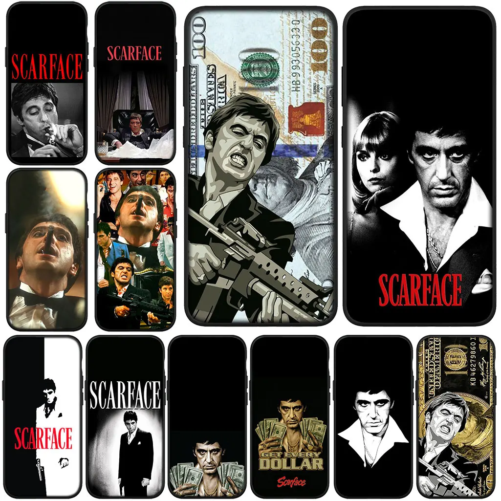 Для Motorola Moto G04 G05 G13 G14 G15 G34 G35 G45 G50 G53 G55 G64 G75 G72 G54 G24 Power Scarfaces Al Tonys Pacinos Montana Case