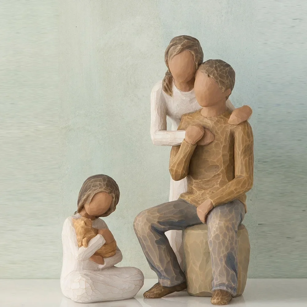 

Husband and Wife Character Statue Home Sculpture Art Living Room Decoration Resin Crafts Decoration Supplies Anniversary Gift