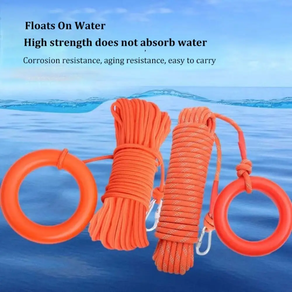 Reflective Lightweight Lifeguard Tool, Life Saving Rope Acessórios, 20m, Forte Capacidade de Rolamento, Canoagem de barco, Esportes Aquáticos, Lifeguard