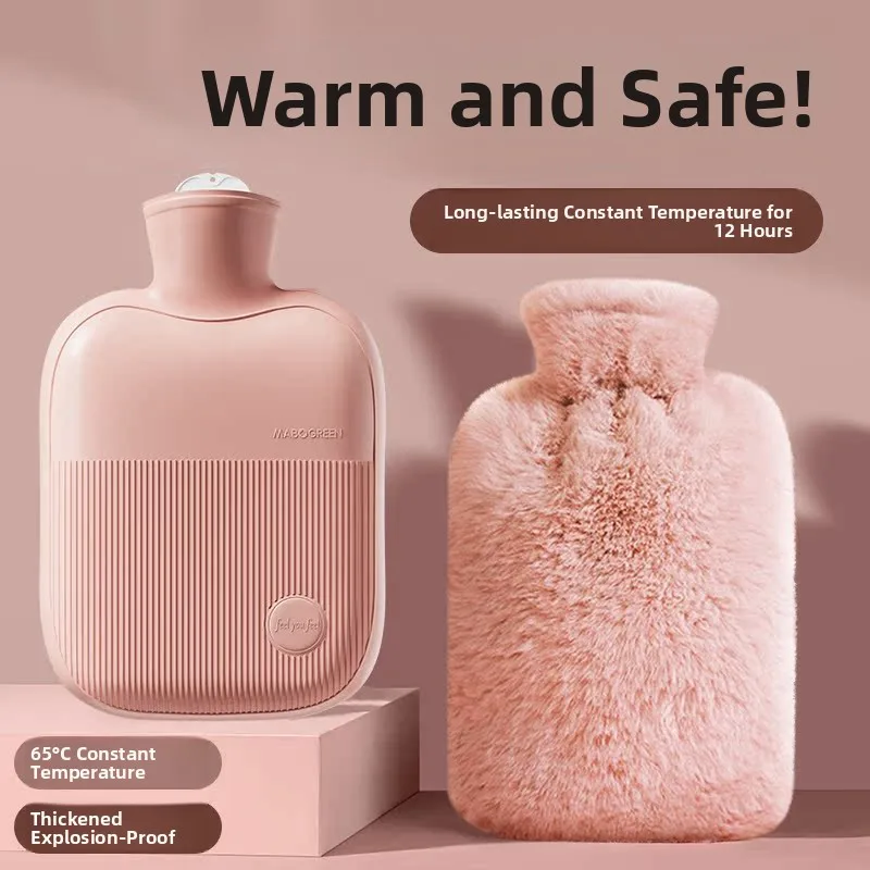 

Нагреваемая силиконовая грелка для бутылки с водой, детский подогреватель стопы, грелка, мягкий тканевый чехол, универсальный теплый домашний nkeal