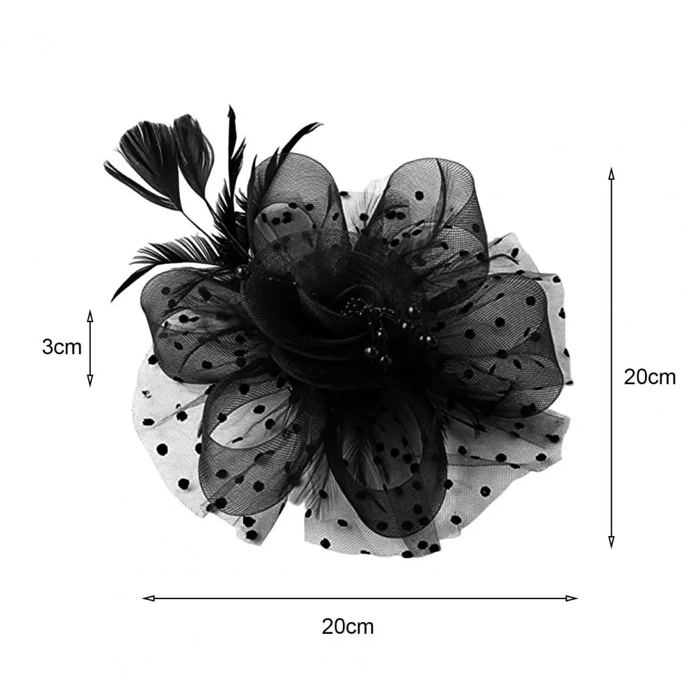 

20 см вечерние шляпа-волшебник, сетчатая шляпа с перьями и цветами, головной убор, свадебный головной убор, декор из искусственного жемчуга, шляпа, свадебные аксессуары для волос