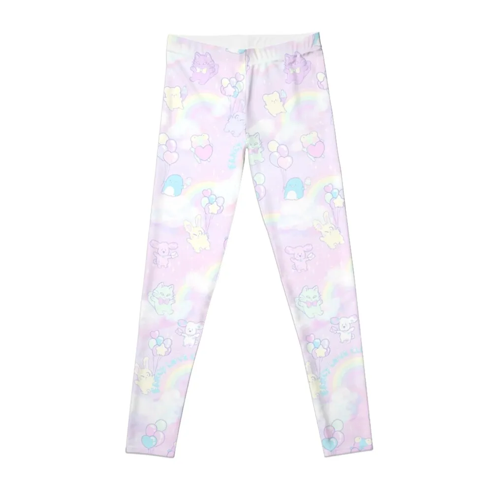 pastel rainbow animalsLeggings Golf wear high waist leggings women sports leggings woman