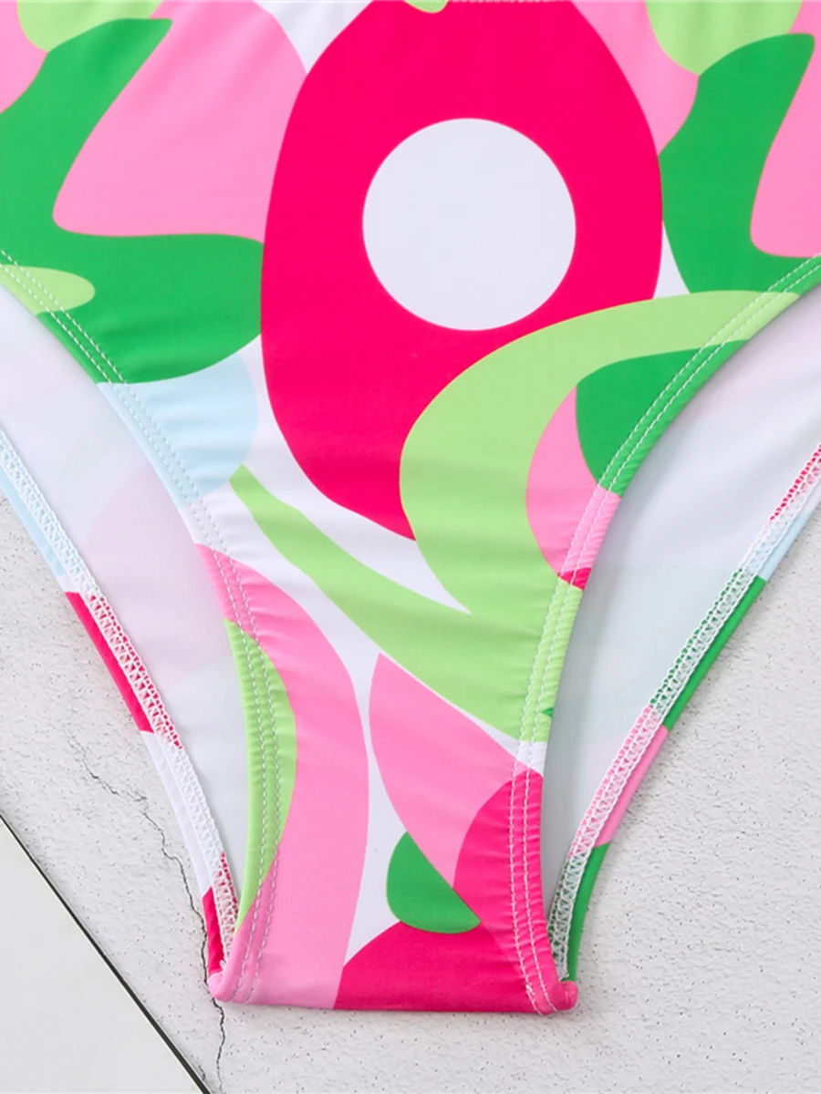 2025 drucken Hohe Taille Zwei Stück Bikini Badeanzug Frauen Sexy Bademode Weibliche Badende Baden Schwimmen Badeanzug Bademode