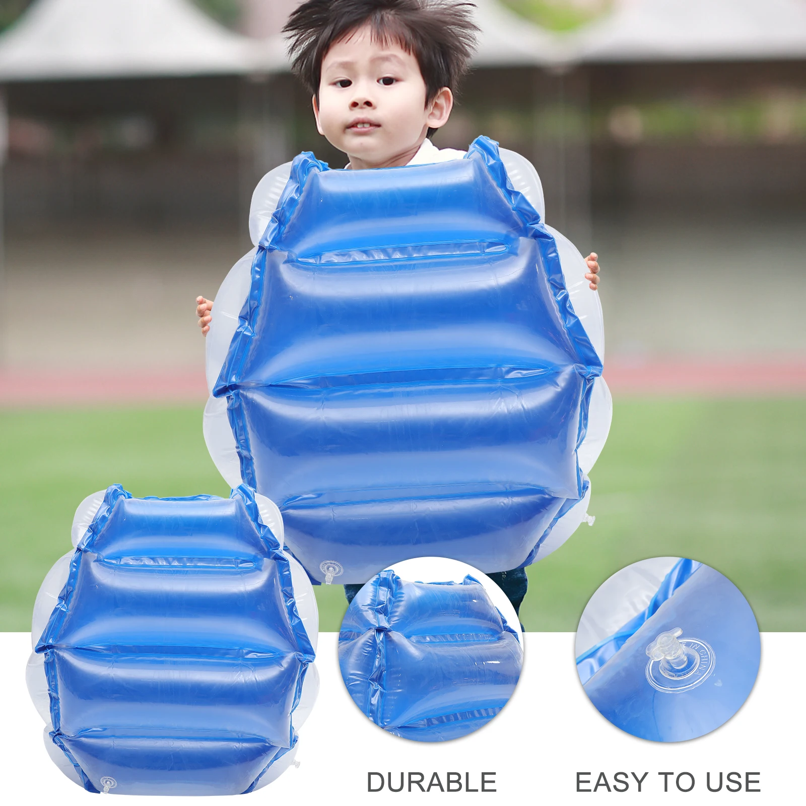 Giocattoli Palla paraurti Bambini Divertimento Collisione Gonfiabile all'aperto Giochi in PVC Prop Blu