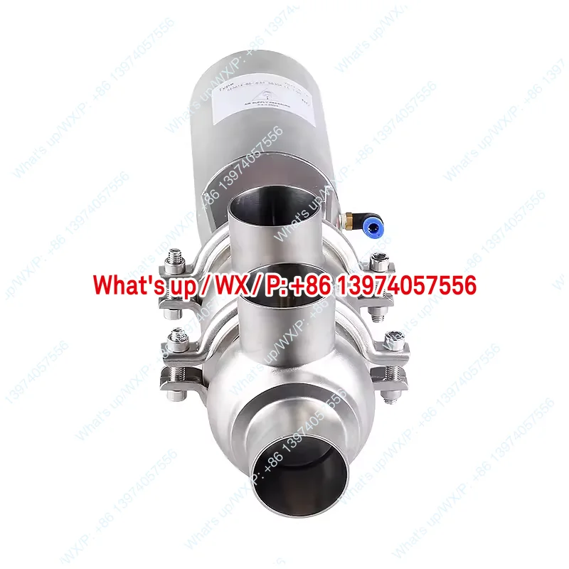 Sanitary quick-loading two-position three-way directional valve, clamp welding pneumatic steering valve F type LL type