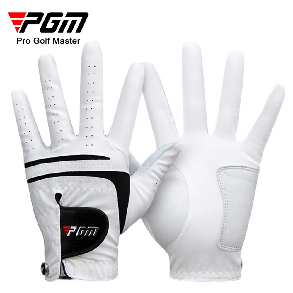 

1Pcs PGM Golf Golve Men's Sheepskin Mix PU Breathable Material Left/Right Hand Gloves with Mark Men's Golf Gloves