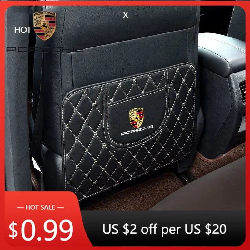 

Наклейка на автомобиль для Porsche Cayman, Cayenne, 911, Macan, защитная накладка на спинку сиденья для Porsche Panamera.
