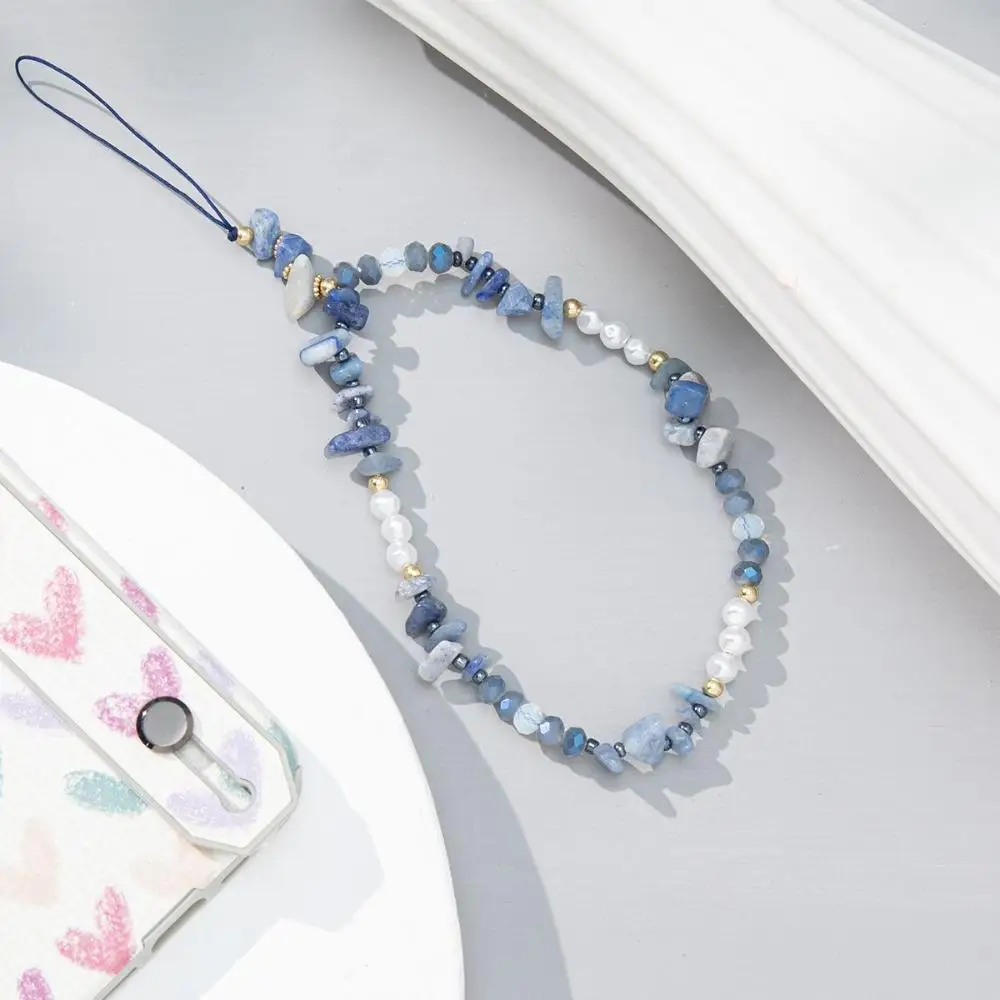 

Women Girls Beads Stone Anti-Lost Beaded Hanging Cord Mobile Phone Lanyard Lanyard Cellphone Strap Mobile Phone Chain