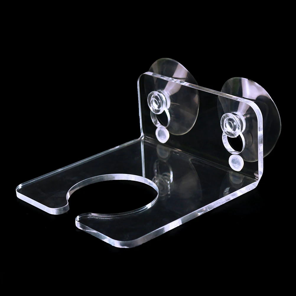 

Sturdy Transparent Acrylic Suction Cup Bathroom Wall Mounted Rack Shower Bathtub Marble Surface Supporter For Spa Home