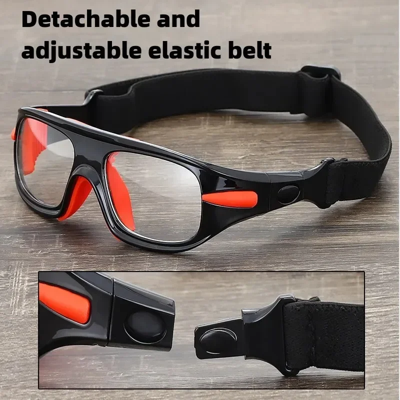 Men Sports Style TR90 Eyeglasses Frames Flexible Light Football Myopia Glasses with Strap Option Optical Basketball Spectacles