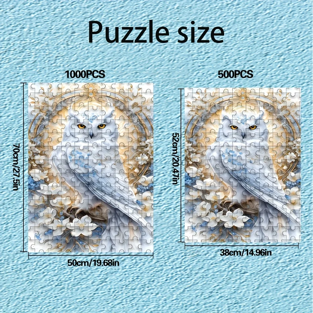 500/1000pcs Adult Puzzle | High-Quality, Stress-Relieving Fun Family Game, Ideal for Birthdays, Christmas, Halloween, and Gift