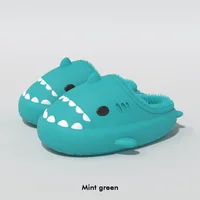Litfun Fuzzy Shark Slippers For Women Men Winter Indoor Plush Cartoon Cotton Shoes New Outdoor Adults Kids Waterproof Furry Shoe - Image 6