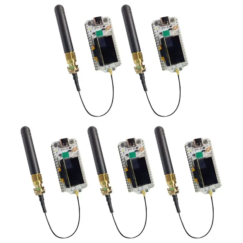 

Совместимая с Arduino макетная плата Lora32v3 ESP32-S3, 5 шт., комплект метеластичного модуля с узлом SX1262, WIFI