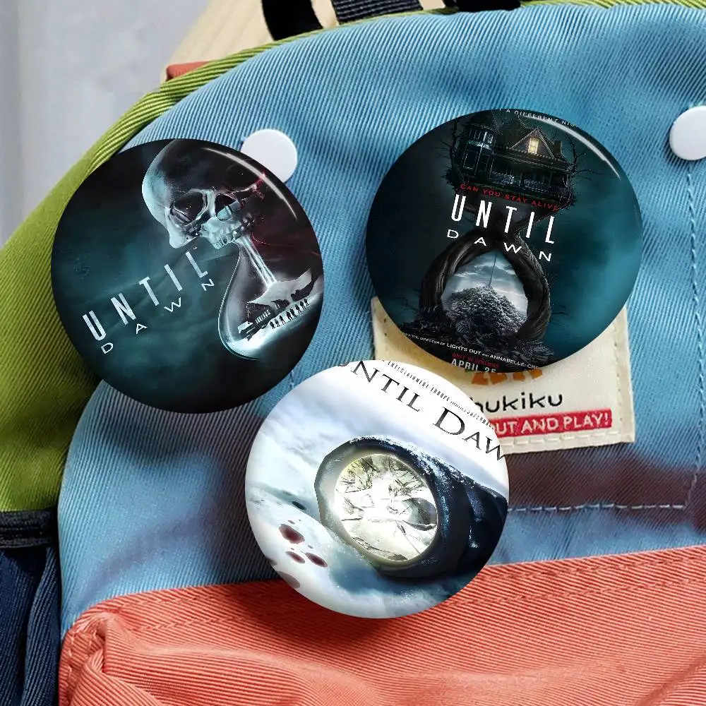 Until Dawn Photo Brooches Creative Round Badge Gifts Pins 32/44/58mm